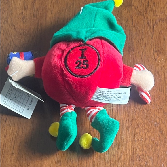 Festive Elf Plush Toy with Green and Red Highlights - Picture 4 of 5